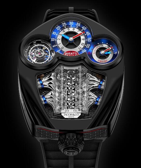 Jacob & Co Bugatti Tourbillon Black Titanium BU300.22.AA.AA.A Replica watch